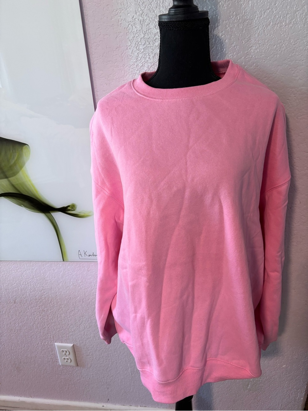 Pink sweatshirt size large